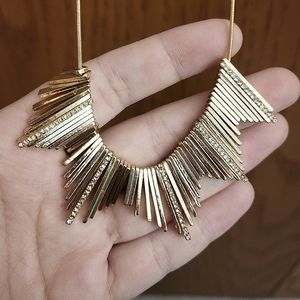Metalic Gold Statement Necklace